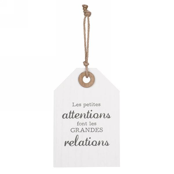 Plaque Les petites attentions