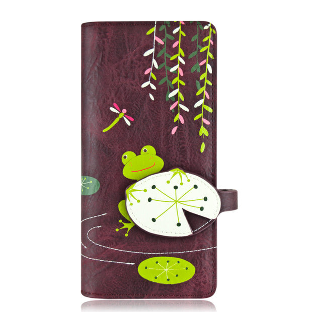 Portefeuille Frog long Prune