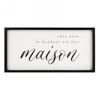 Plaque Chez Nous Le Bonheur Est Fait Maison