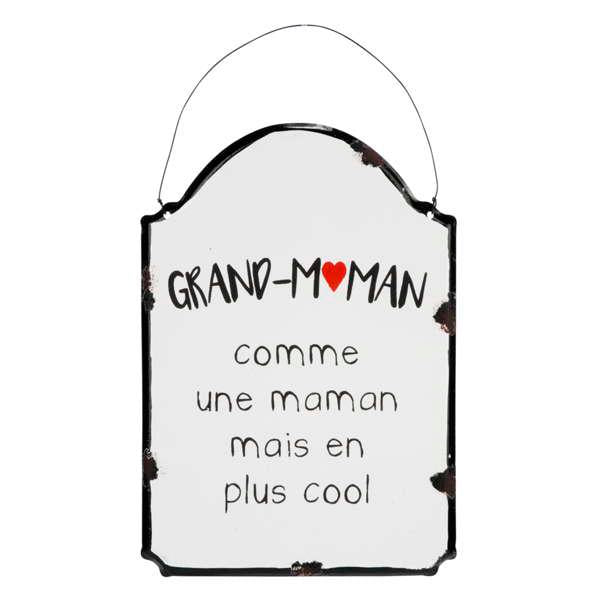 Plaque Métal Grand-Maman