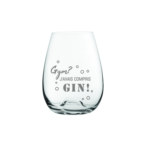 Verre Gym J'avais Compris Gin