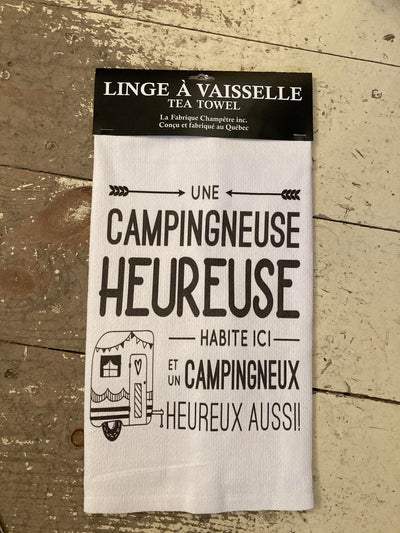 Linge Vaisselle- Une Campingneuse Heureuse