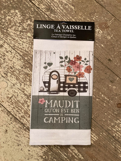 Linge Vaisselle- Maudit Qu'on EsT Ben En Camping