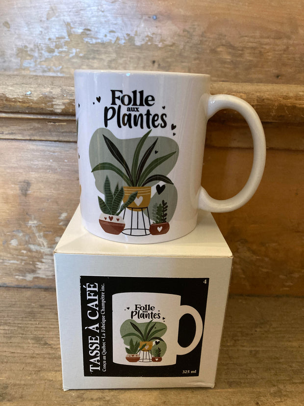 Tasse Folle aux Plantes