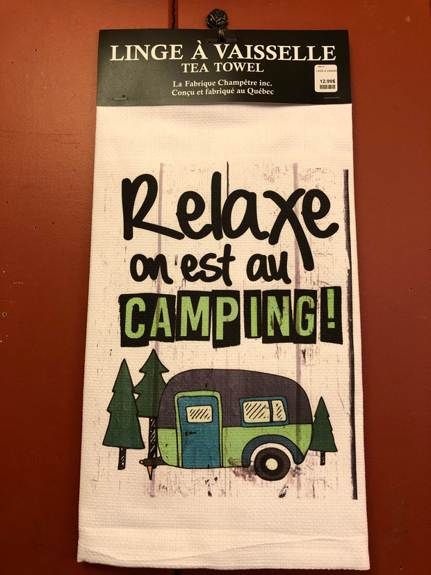 Linge Vaisselle- Relaxe On Est Au Camping